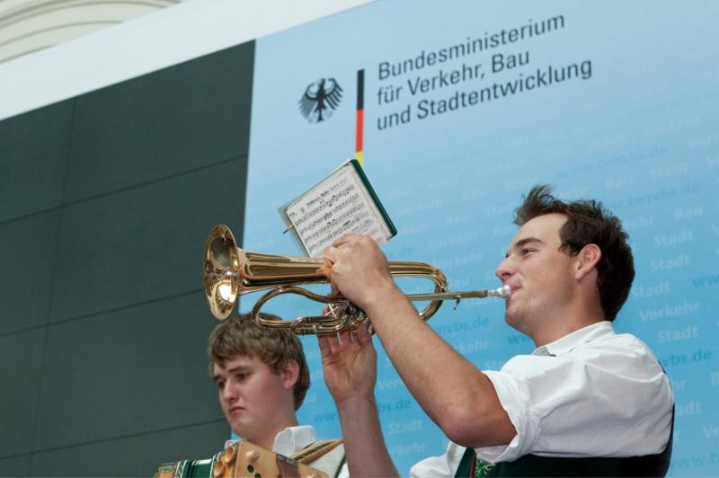 Warten auf den Vortrag im Bundestag